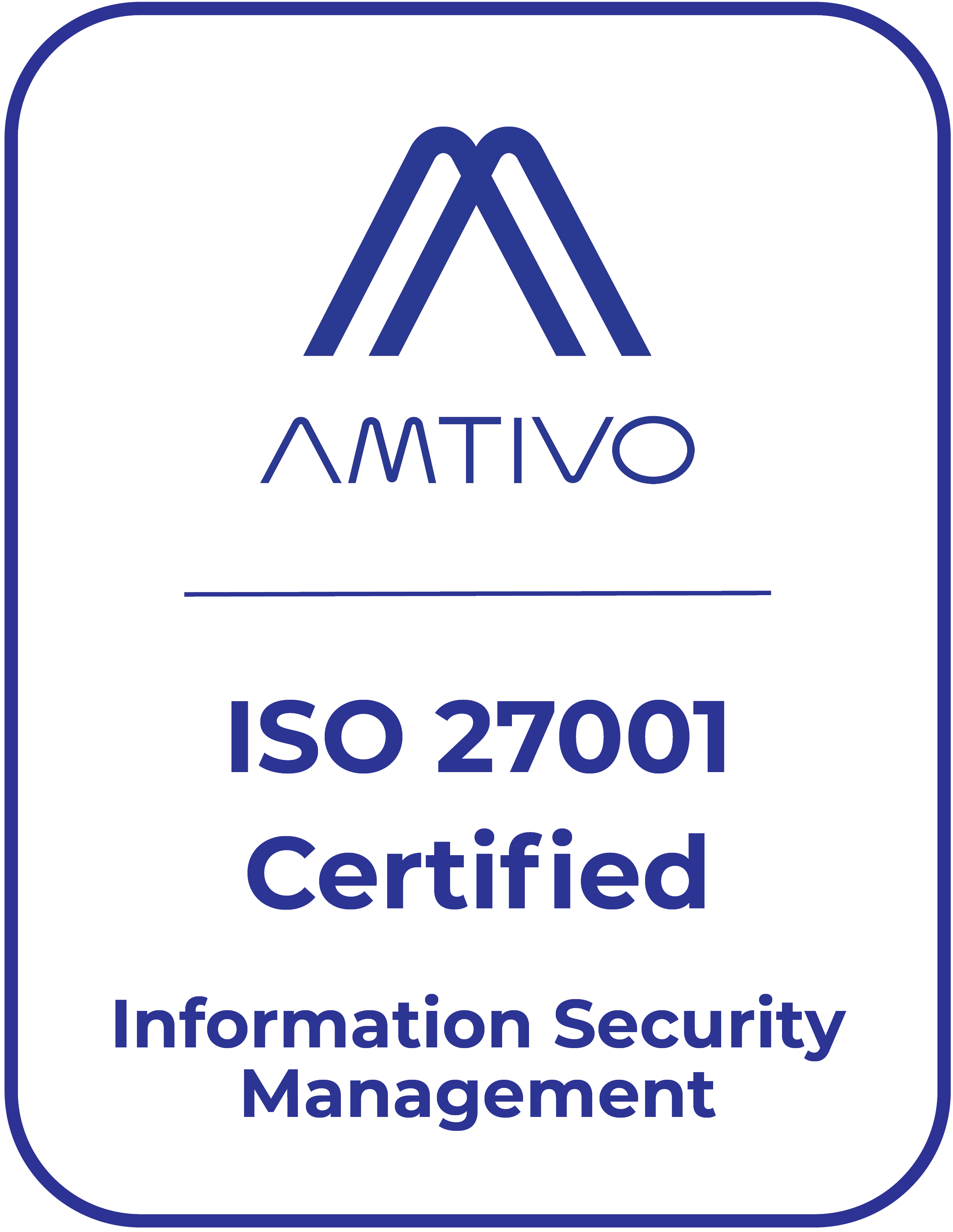 Amtivo ISO 27001 Certified