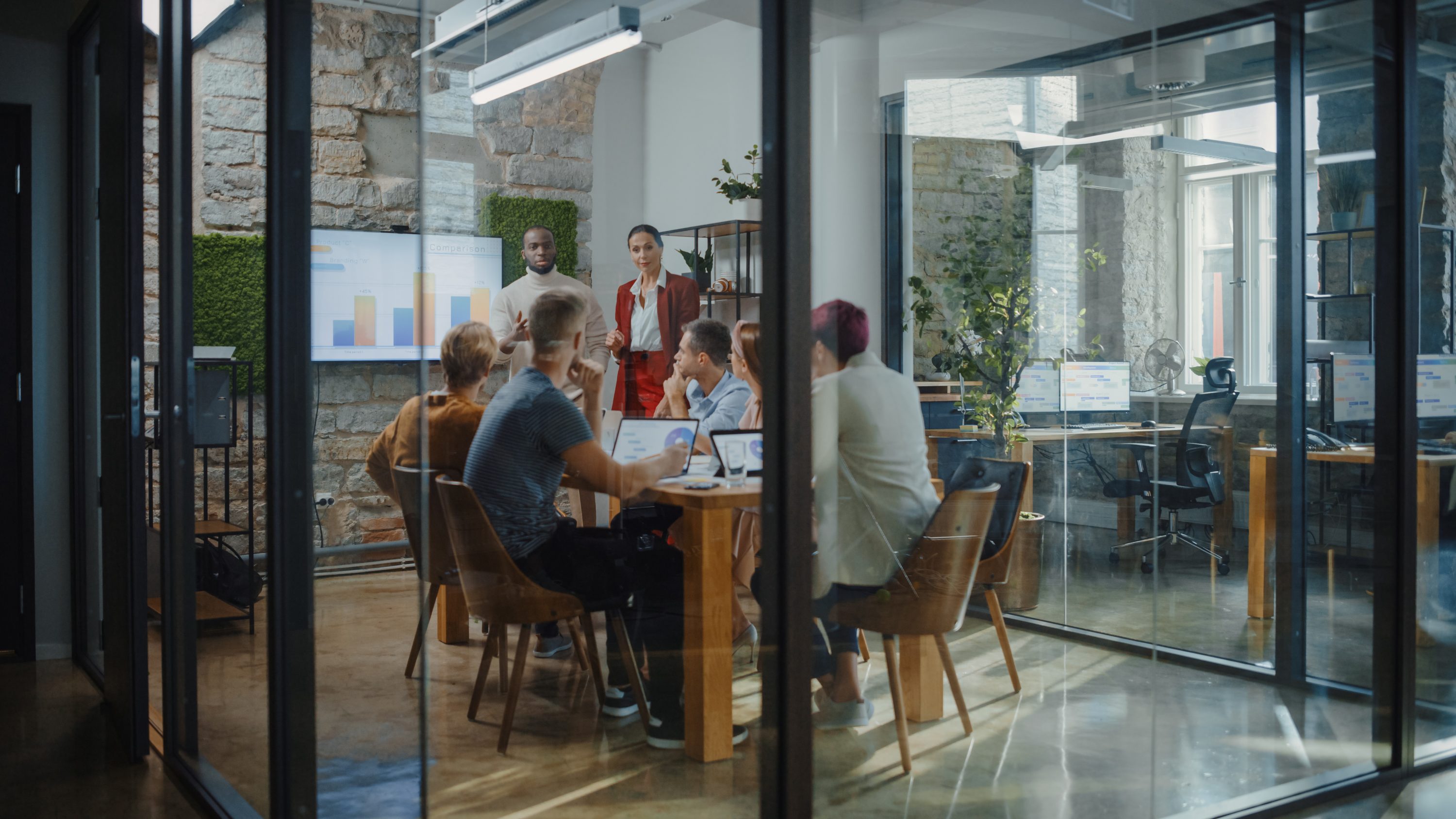 people meeting in an office